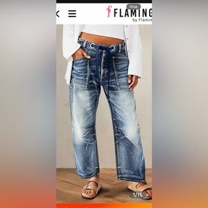 Casual Blue Denim Relaxed Jeans for Women